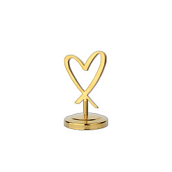 Golden Stainless Steel Memo Clip,  Message Note Photo Stand Holder, for Wedding Decoration, Golden, 50x80mm