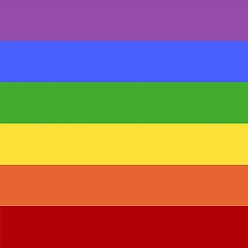 Stripe Pride Flag/Rainbow Flag Square Cotton Headbands, Gradient Color Bandana Scarf, Neck Gaiter, UV Resistence Seamless Headwear, for Outdoor Workout Running, Stripe Pattern, 540x540mm