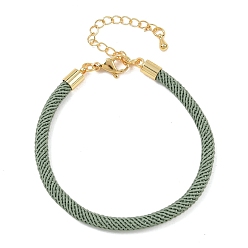 Средний Аквамарин 4.5 изготовление браслета из круглого нейлонового шнура миланского диаметра 202мм, с латунными выводами и 6.85 застежками из лобстера из нержавеющей стали, золотые, долговечный, стойки покрытие, средний аквамарин, 17.4 дюйм ({2} см)