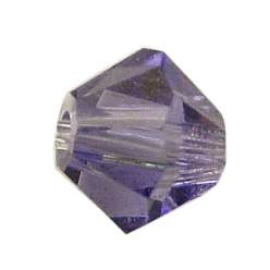 539_Tanzanite Czech Crystal Rhinestone Pave Disco Ball Beads, Small Round Polymer Clay Czech Rhinestone Beads, 539_Tanzanite, PP8(1.4~1.5mm), 6mm, Hole: 1.2mm
