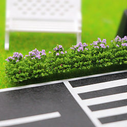 Сливовый Пластиковый кустарник цветок куст растение мини модель, аксессуары для кукольного домика с микро-ландшафтом, притворяясь опорными украшениями, слива, 200x10 мм