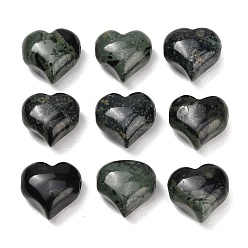 Kambaba Jasper Natural Kambaba Jasper Beads, Heart, 13~14x14~15x8~9mm, Hole: 1.6~1.8mm