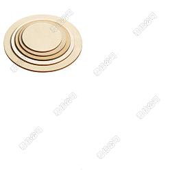 Плоский Круглый 50 шт. деревянные вырезы, необработанные деревянные детали, деревесиные, плоско-круглые, 80 мм, 50 шт / комплект