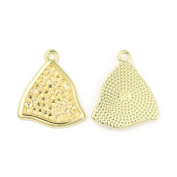 Jonquil Rhinestone Pendants, with Light Gold Plated Brass Findings, Twist Triangle, Cadmium Free & Lead Free, Jonquil, 22x19x3mm, Hole: 1.8mm