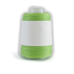 Lawn Green 280M Size 40 100% Cotton Crochet Threads, Embroidery Thread, Mercerized Cotton Yarn for Lace Hand Knitting, Lawn Green, 0.05mm