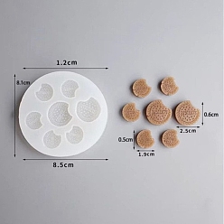 Food Силиконовые формы для помадки для печенья своими руками, для изготовления шоколадных конфет, питание, 85x81x12 мм