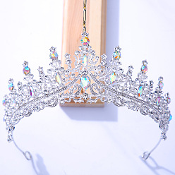Прозрачный Корона невесты, европейское свадебное платье, головной убор, подарок на день рождения для взрослых, хрустальная корона, аксессуар для волос, прозрачные