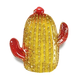 Желтый Керамическая тарелка для украшений, лоток для хранения колец, , Серьги, желтые, 140x155x30 мм