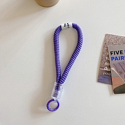Medium Purple Nylon Mobile Straps, Phone Lanyard, Cell Phone Hand Wrist Lanyard Strap, Medium Purple, 30cm