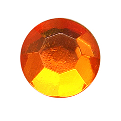 Золотистый Шить на горный хрусталь, многожильных ссылки, акриловые горный хрусталь, с настройками латуни, аксессуары для одежды, золотые, 5x5x4 мм, отверстие : 1~1.5 мм