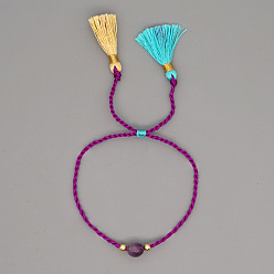 B-B190051K Natural Gemstone Yoga Bracelet Ethnic Style Turquoise Beaded Bracelet for Men and Women.