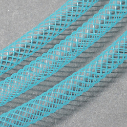 Sky Blue Plastic Net Thread Cord, Sky Blue, 4mm, 50Yards/Bundle(150 Feet/Bundle)