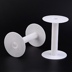 White Plastic Spools, Wheel, White, 9.3x14cm