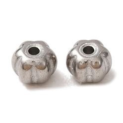Edelstahl Farbe 304 Edelstahlkugeln, Blume, Edelstahl Farbe, 4x3 mm, Bohrung: 0.9 mm