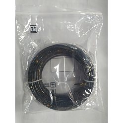 Black BENECREAT Round Aluminum Wire, Black, 9 Gauge, 3mm, about 10.4m/roll, 1roll