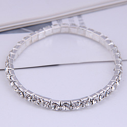 2 white Minimalist Single Diamond Women's Bracelet - Unique Fashion Jewelry Accessory