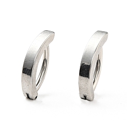 Нержавеющая Сталь Цвет 316 кольцо для живота из нержавеющей стали, изогнутое кольцо для пупка, украшения для пирсинга для мужчин и женщин, цвет нержавеющей стали, 16x3x8.5 мм, штифты : 1.6 мм