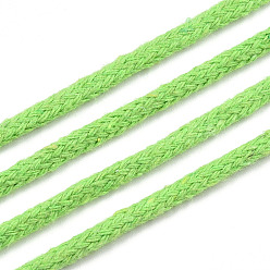 Green Yellow Cotton String Threads, Macrame Cord, Decorative String Threads, for DIY Crafts, Gift Wrapping and Jewelry Making, Green Yellow, 3mm, about 109.36 Yards(100m)/Roll.