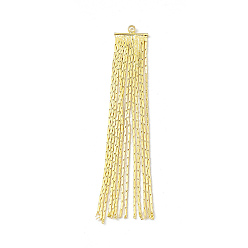 Golden Brass Coreana Chains Tassel Pendants, Golden, 49x8x1.5mm, Hole: 1.2mm