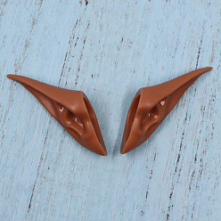 Saddle Brown Plastic Doll Sprite Style Ear, for Female BJD Doll Accessories Marking, Saddle Brown, 50mm
