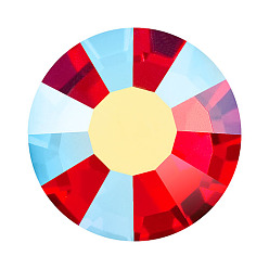 90070 200 Light Siam AB Камни preciosa® crystal hotfix с плоской основой, чешский хрусталь, круглый(438 11 612 шатон роза вива 12 ®), 90070 200 светлый сиамский ab, ss 16 (3.8~4 мм)