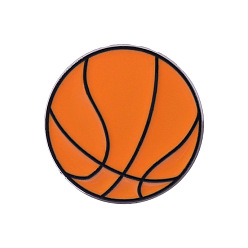 Basketball Эмалевая булавка на спортивную тематику, брошь из сплава для рюкзака, баскетбол, 23~24 мм