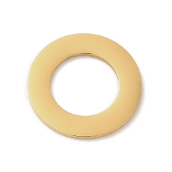 Настоящее золото 18K Ионное покрытие (ip) 304 подвески из нержавеющей стали, лазерная резка, кольца ссылки, реальный 18 k позолоченный, 25x1.5 мм, внутренний диаметр: 15 мм