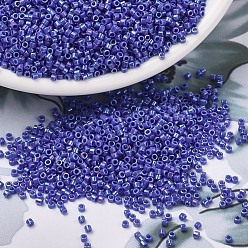 (DB1578) Opaque Cyan Blue AB MIYUKI Delica Beads, Cylinder, Japanese Seed Beads, 11/0, (DB1578) Opaque Cyan Blue AB, 1.3x1.6mm, Hole: 0.8mm, about 10000pcs/bag, 50g/bag
