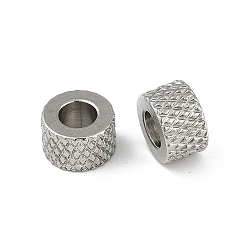 Нержавеющая Сталь Цвет 202 из нержавеющей стали бусы, плоско-круглые, цвет нержавеющей стали, 8x5 мм, отверстие : 4 мм