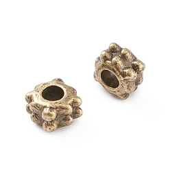 Antique Bronze Tibetan Style Alloy Beads, Lead Free & Cadmium Free, Antique Bronze, 4.2x3.2mm, Hole: 2.2mm