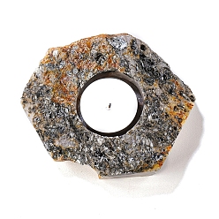 Phlogopite Natural Phlogopite Candle Holders, Reiki Energy Stone Candlestick, 9~10cm