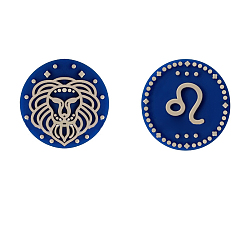 Leo Twelve Twelve Constellations Food Grade Eco-Friendly Silicone Focal Beads, Leo, 25mm