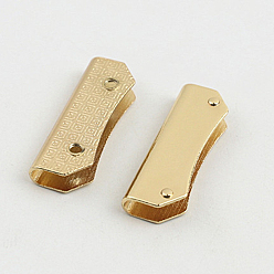 Light Gold Zinc Alloy Bag Decorate Corners Protector, Carved Edge Guard Protector, with Screws, for Handbags Accessories, Light Gold, 1.2x3.6cm, Inner Diameter: 0.4cm