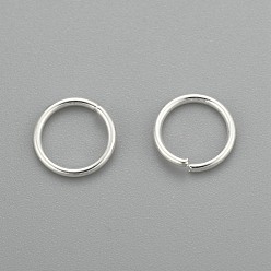 Серебро 304 кольца прыжок из нержавеющей стали, открытые кольца прыжок, серебряные, 3.5x0.6 мм, внутренний диаметр: 2.3 мм