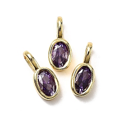 Темно-серый Овальные латунные микро проложит кубических прелести диоксида циркония, стойки покрытие, долговечный, без кадмия и без свинца, золотые, темно-серый, 12x5x4 мм, отверстие : 3.5x2 мм