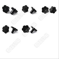 Black Gorgecraft 10Sets 5 Style TPU Plastic High Heel Stoppers Protector, Non-slip Wearable Heel Cover Shockproof Accessories, Black, 27.5~28x30x20.5~21mm, Hole: 5~13mm, 2 sets/style