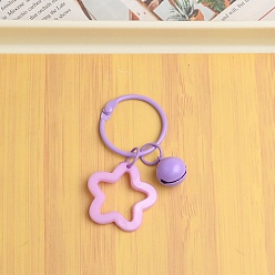 Medium Purple Simple Style Acrylic Keychain, Star, Medium Purple, 6.3cm