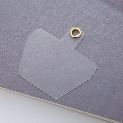 Прозрачный Прозрачный зажим для мобильного телефона из ПВХ с защитой от потерь, прозрачные, 3.5x5.3 см