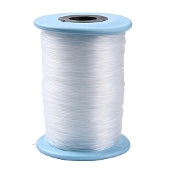 Clear Nylon Wire, Fishing Line, Beading Thread, Clear, 1.0mm, about 196.85 yards(180m)/roll