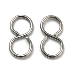 Stainless Steel Color 304 Stainless Steel S-Hook Clasps, Stainless Steel Color, 13.5x7x1mm, Inner diameter: 5mm.