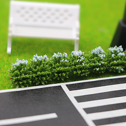 Светло-Синий Пластиковый кустарник цветок куст растение мини модель, аксессуары для кукольного домика с микро-ландшафтом, притворяясь опорными украшениями, голубой, 200x10 мм