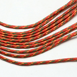 Красный Полиэфирные и спандексные веревочные веревки, 1 внутреннее ядро, красные, 2 мм, около 109.36 ярдов (100 м) / пачка