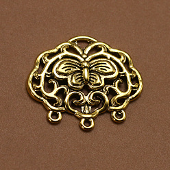 ancient gold Tibetan silver alloy butterfly connector clothing pendant pendant diy