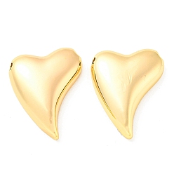 Real 18K Gold Plated Brass Pendants, Heart, Real 18K Gold Plated, 20.5x16x4.5mm, Hole: 1.5mm