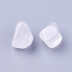 Quartz Crystal Natural Quartz Crystal Beads, Rock Crystal Beads, Undrilled/No Hole, Chips, 4~15x3~6x1~5mm, about 100g/bag