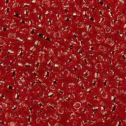 (25) Silver Lined Light Siam Ruby TOHO Round Seed Beads, Japanese Seed Beads, (25) Silver Lined Light Siam Ruby, 11/0, 2.2mm, Hole: 0.8mm, about 50000pcs/pound