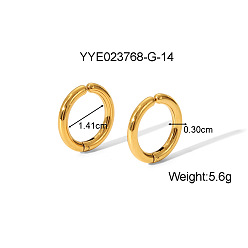 Золотой 304 из нержавеющей стали клипсы, золотые, 10.5x3 мм