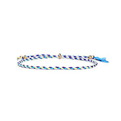 5 Adjustable Colorful Beaded Friendship Bracelet with Braided Pull Cord - Handmade