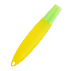 Золотистый Кисти с силиконовым маслом, с полипропиленовой пластиковой бутылкой, крышкой и калибровочными хвостами, инструмент для выпечки, овальные, золотые, 188x31 мм