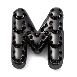 Letter M Латунные подвески, стойки покрытие, долговечный, без кадмия и без свинца, подвески с полыми буквами, Буква М, 22x17.5x7 мм, отверстие : 4.7x3 мм